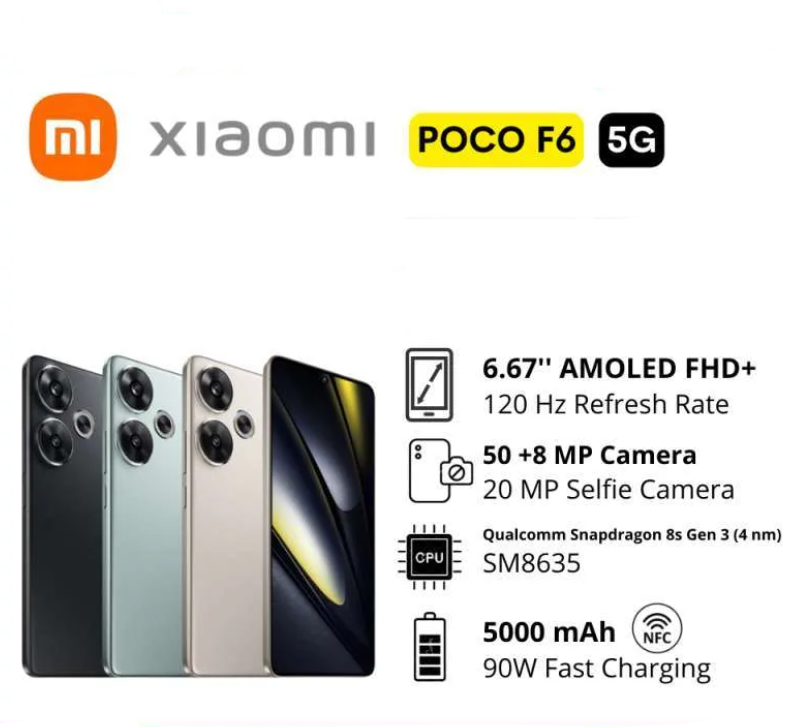 XIAOMI POCO F6 12GB | 52GB
